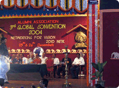 Award receiving function by Sri B. Gopala at Global Meet of NITK, Surathkal